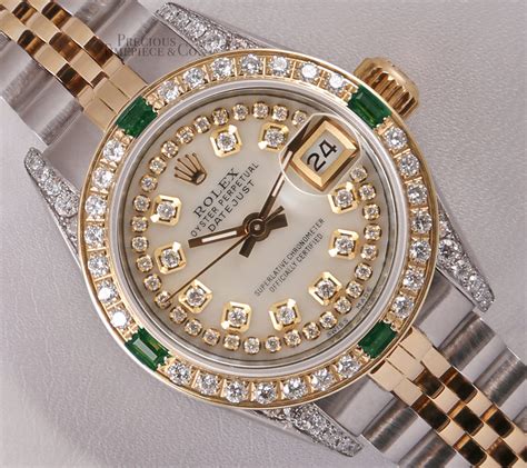 rolex datejust 26 diamond|Rolex Datejust 26mm two tone.